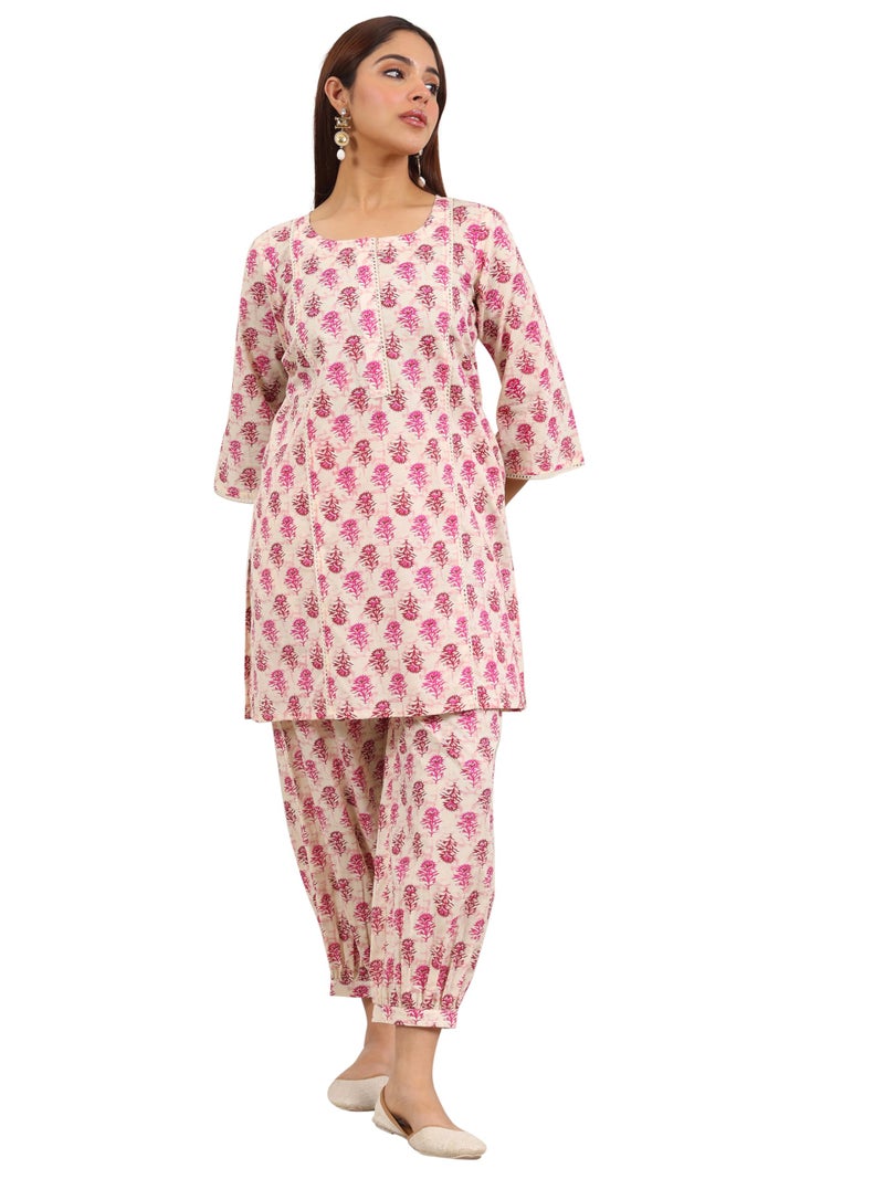 Libas Printed Pure Cotton Co-Ord Set-400437HM - Image 1