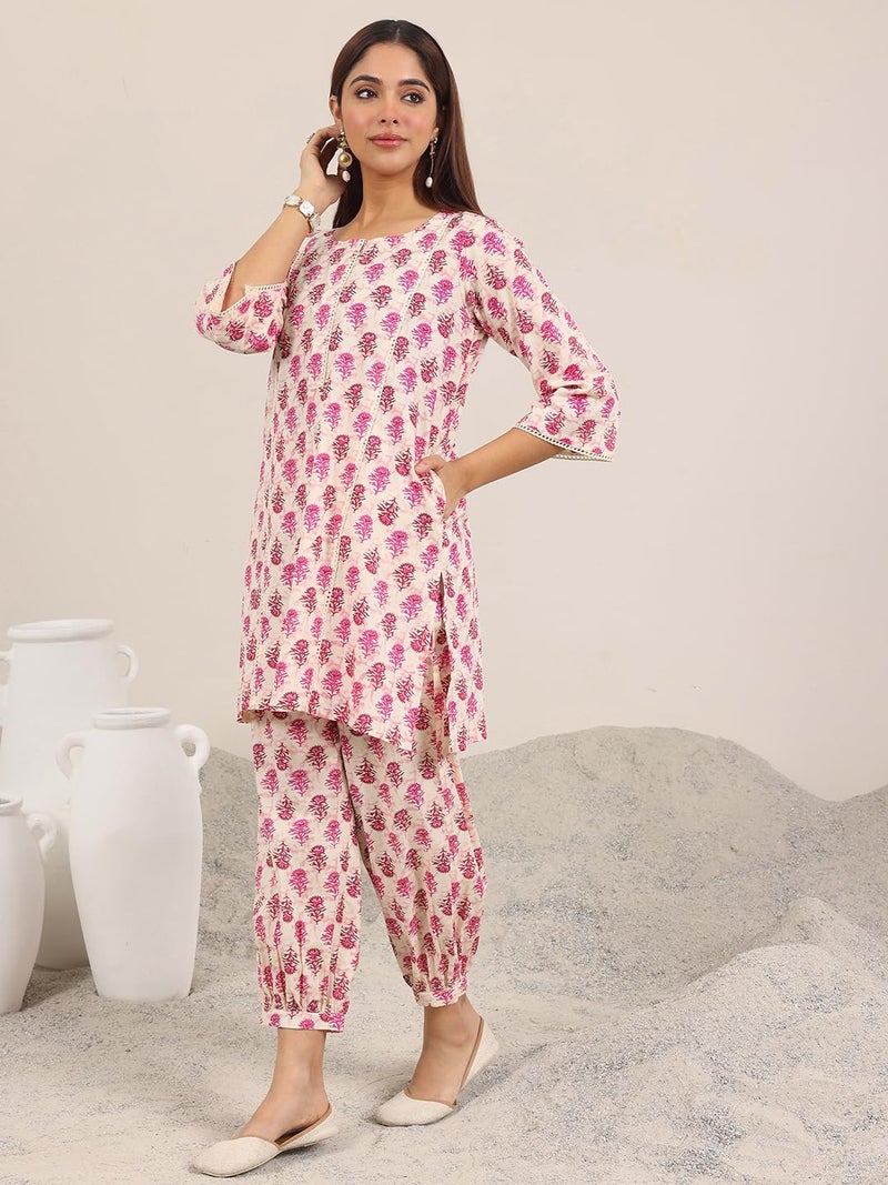 Libas Printed Pure Cotton Co-Ord Set-400437HM - Image 5