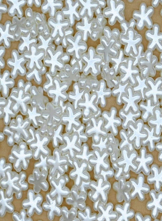 Satra Traders Flower-Shaped Plastic Pearl Beads | Size : 12mm | Qty : 100g | PB292 - Image 2