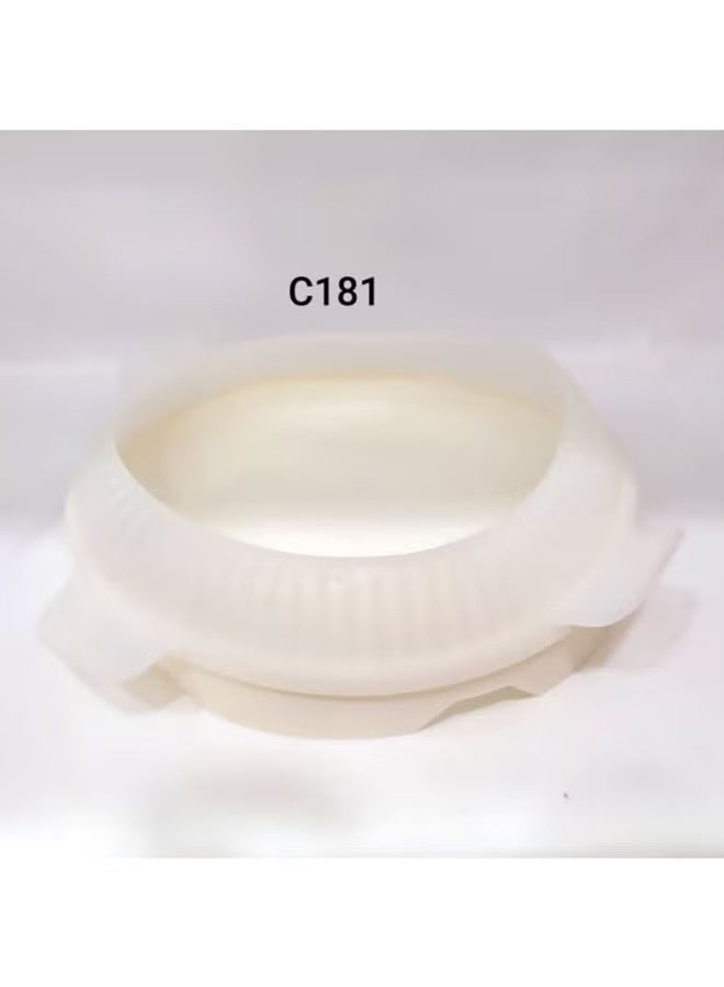 Yuniverse Silicone Cake Mold White 19x5cm  - Image 4