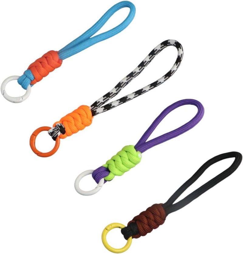 Braided Keychains 10-Pack Multicolor Adjustable Knot - Durable Anti-Loss Wrist Straps for Phones Car Keys Travelers Friends - Image 4