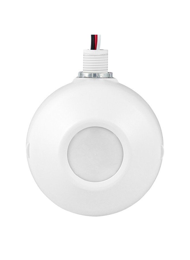 ENERLITES حساس حركة سقف Enerlites MPC-50H، حساس بالأشعة تحت الحمراء السلبية PIR، بزاوية 360 درجة، تغطية تصل إلى 2800 قدم مربع، 120-277 فولت تيار متردد، درجة تجارية/صناعية، أبيض - Image 1
