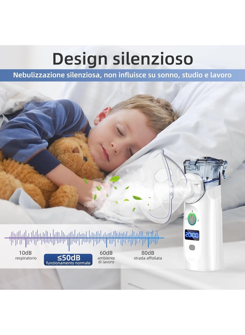 LOVNOV - Personal Cool Mist Steam Inhaler, Portable Atomizer Hydrating Mist, Handheld Steam Atomizer for Home Office Daily Use - Image 1