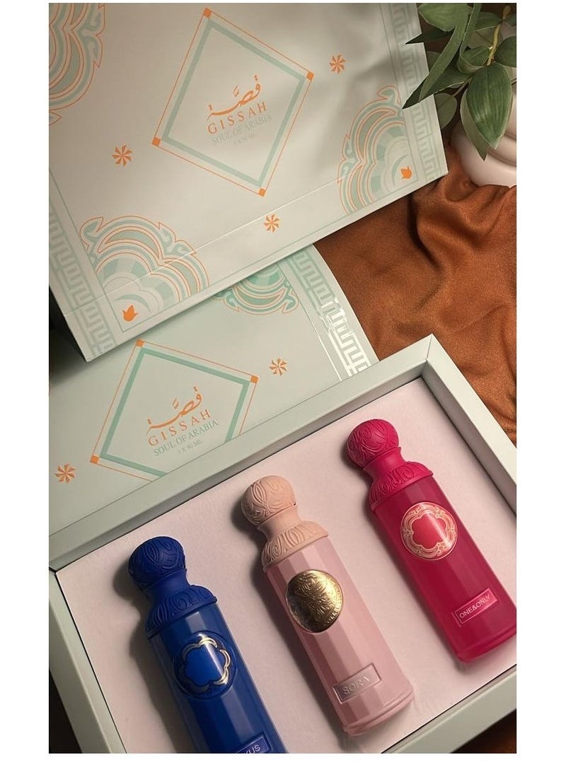 قصة - مجموعة عطور قصة ثلاث قطع 90 مل - Image 1