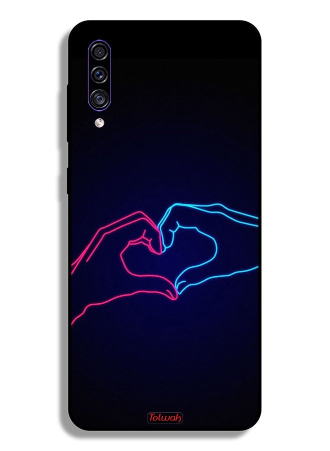 Tolwak Samsung Galaxy A50 Protective Case Cover Touching Hand Making Heart - Image 1
