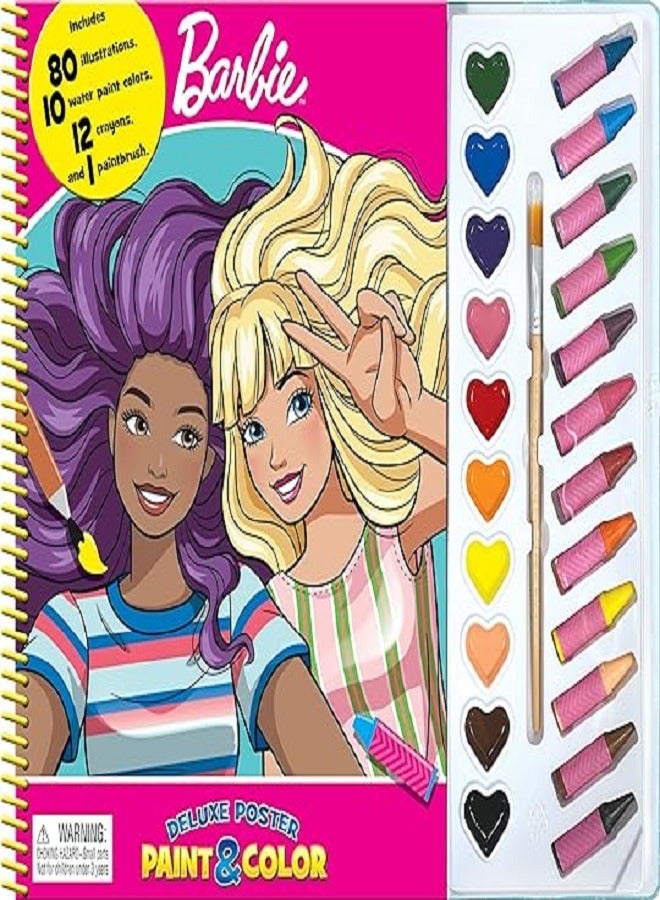 MATTEL BARBIE DELUXE POSTER PAINT AND COLOR