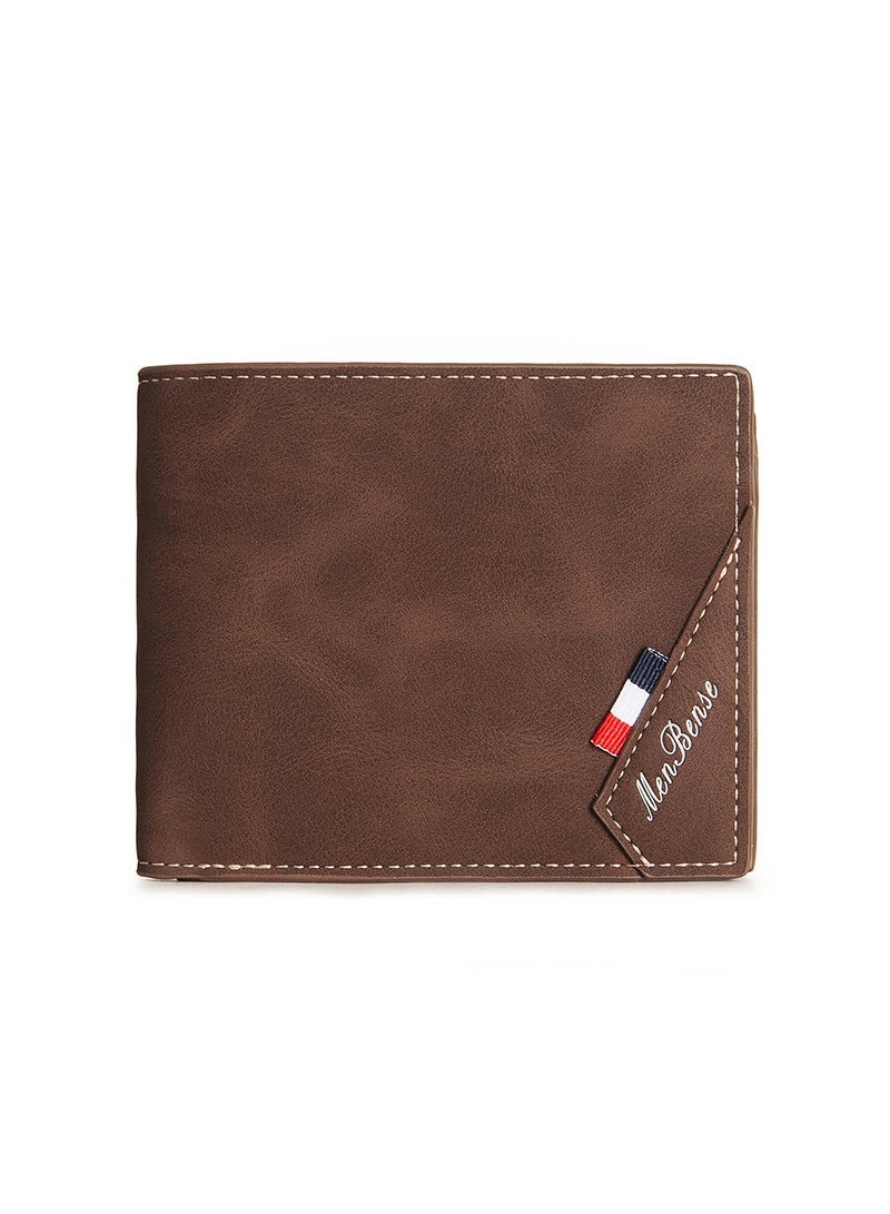 Business Men's Wallet Short Wallet Card Holder Document Bag 12*9.5*1.5cm