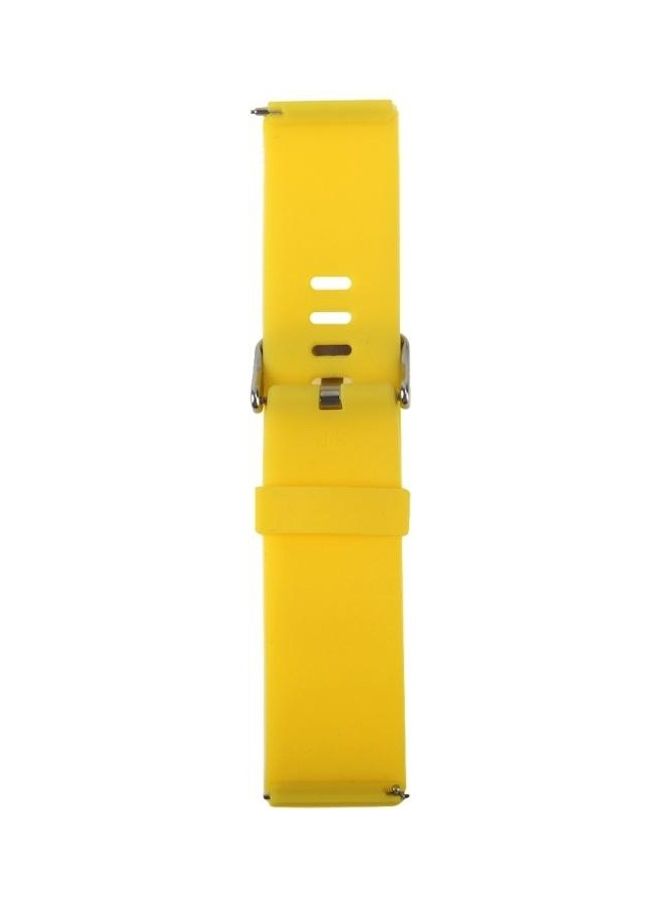 NIBEMINENT Oblique Texture Silicone Watchband For Fitbit Blaze Watch Yellow - Image 4