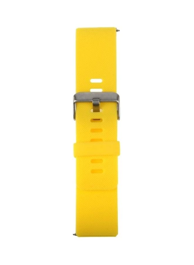 NIBEMINENT Oblique Texture Silicone Watchband For Fitbit Blaze Watch Yellow - Image 3