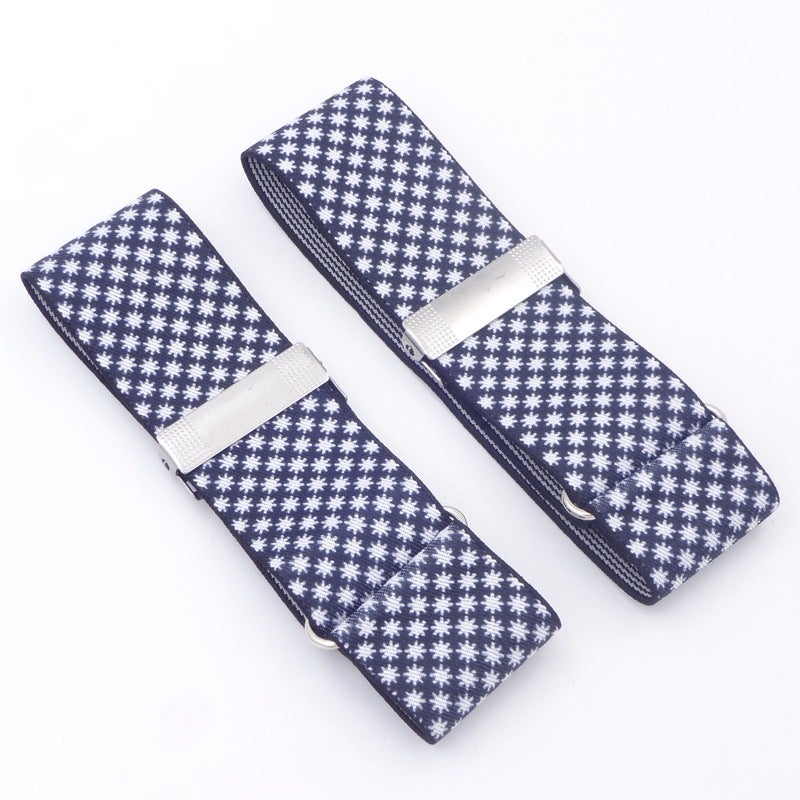 Soul-Calming Fabric Cufflinks Men Women Blazer Sleeve Bands Snowflake 