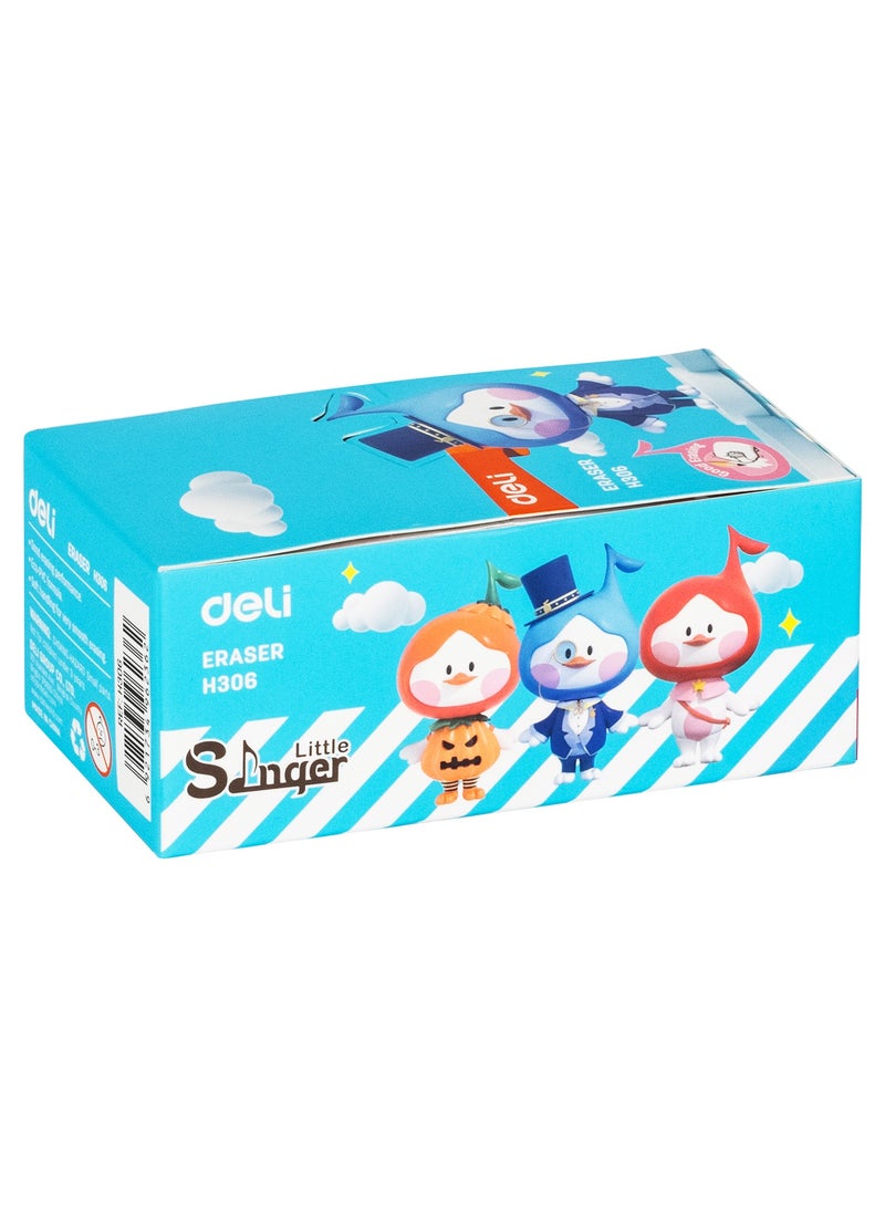 Deli Deli EH306 Eraser 54×20×10.5mm – ideal for school & creative use, 24pcs/box  - Image 3