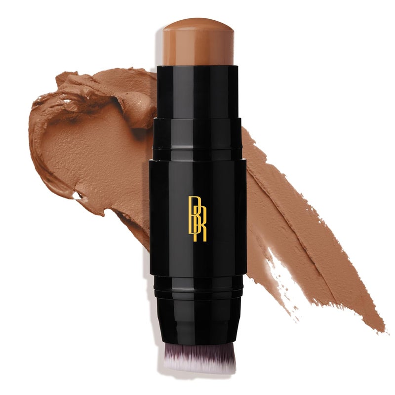 Black Radiance Color Perfect Foundation Stick with Soft Brush Applicator Duo â€“ Buildable, Blendable Versatile Pigment-Rich Formula - Beautiful Bronze - Image 1