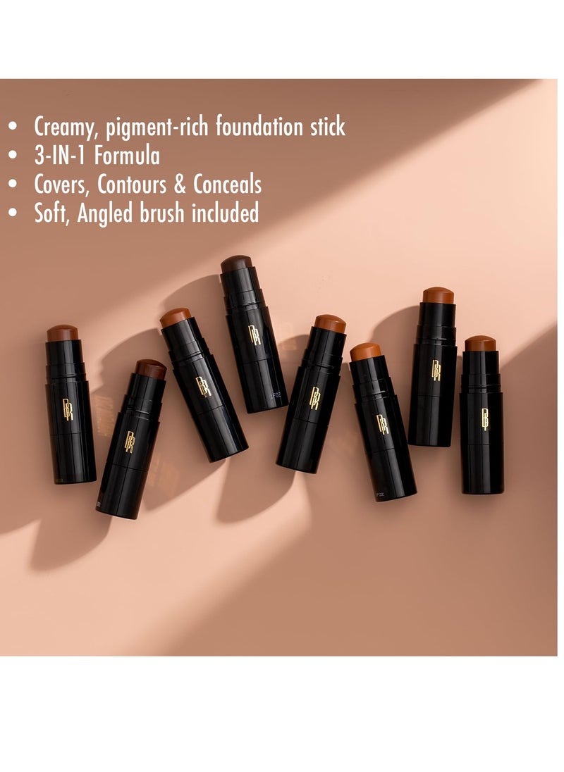 Black Radiance Black Radiance Color Perfect Foundation Stick with Soft Brush Applicator Duo – Buildable, Blendable Versatile Pigment-Rich Formula - Beautiful Bronze  - Image 2