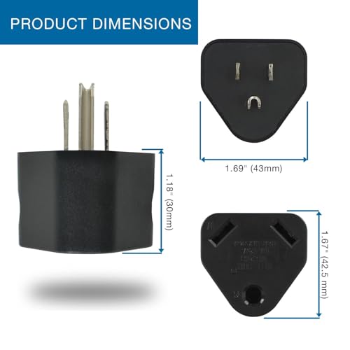 Conntek 14101 15A to TT-30R RV Plug Adapter , Black - Image 2