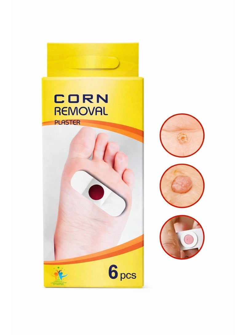 Foot Callus Remover Plaster 6 Pieces – Adhesive Foot Care Patches for Thick Skin – Easy to Use & Comfortable Design - Image 1