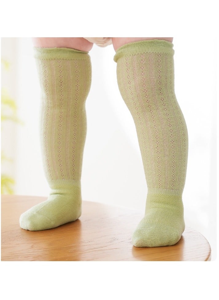 5 pairs of breathable baby long over the knee socks - Image 5