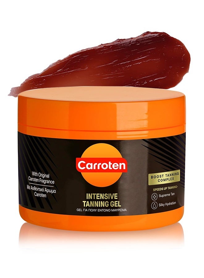 Carroten Intensive Tanning Gel SPF0, Browning Tan Accelerator, Non-Greasy, Water-Resistant With Carrot And Coconut Oil, Vitamin A & E For Moisture & Hydration, 150 ml / 5 oz - Image 1