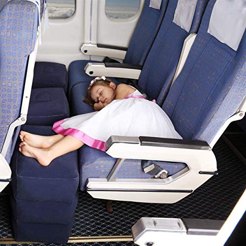 MYFON Inflatable Travel Foot Rest Pillow, Adjustable Height Leg Rest Pillow for Cars, Home, Office, Trains, Airplane, Make a Flat Bed for Baby, Kids, Toddlers, with 2in1 Storage Bag (1 Pack) - Image 5