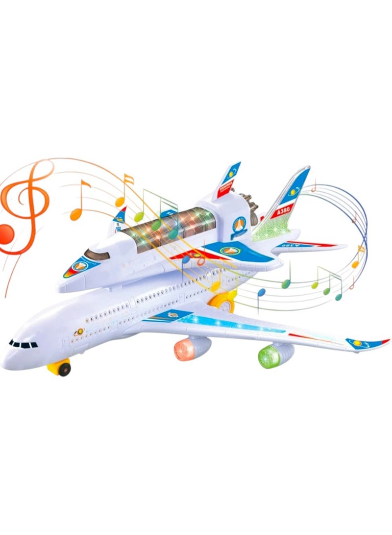 Non Toxic Rich Detailing Airbus A380  Double Decker Flash Electric Sound Light Model Airplane - Image 1