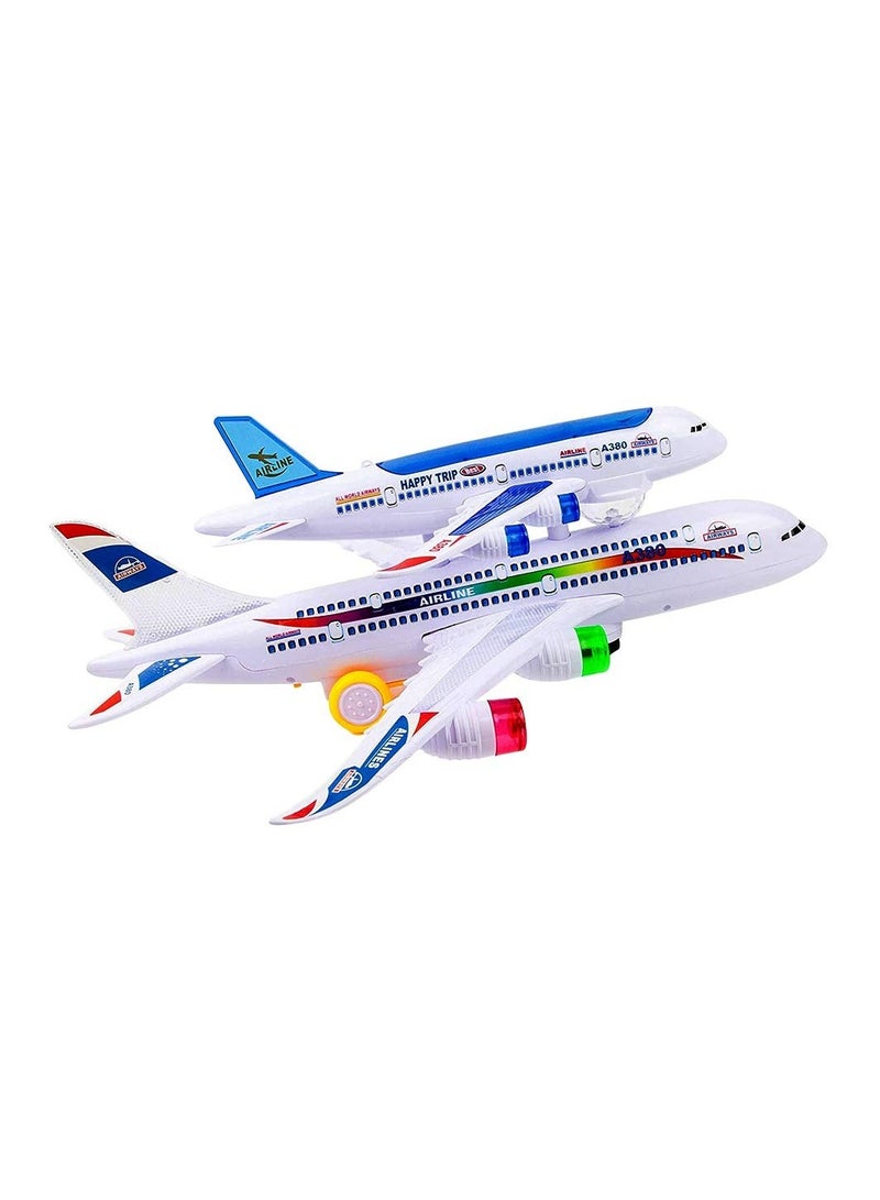 Non Toxic Rich Detailing Airbus A380  Double Decker Flash Electric Sound Light Model Airplane - Image 4