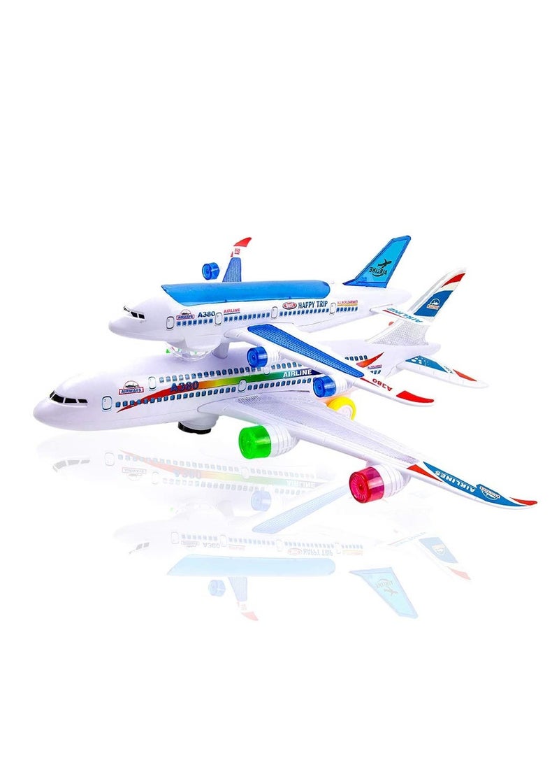 Non Toxic Rich Detailing Airbus A380  Double Decker Flash Electric Sound Light Model Airplane - Image 5