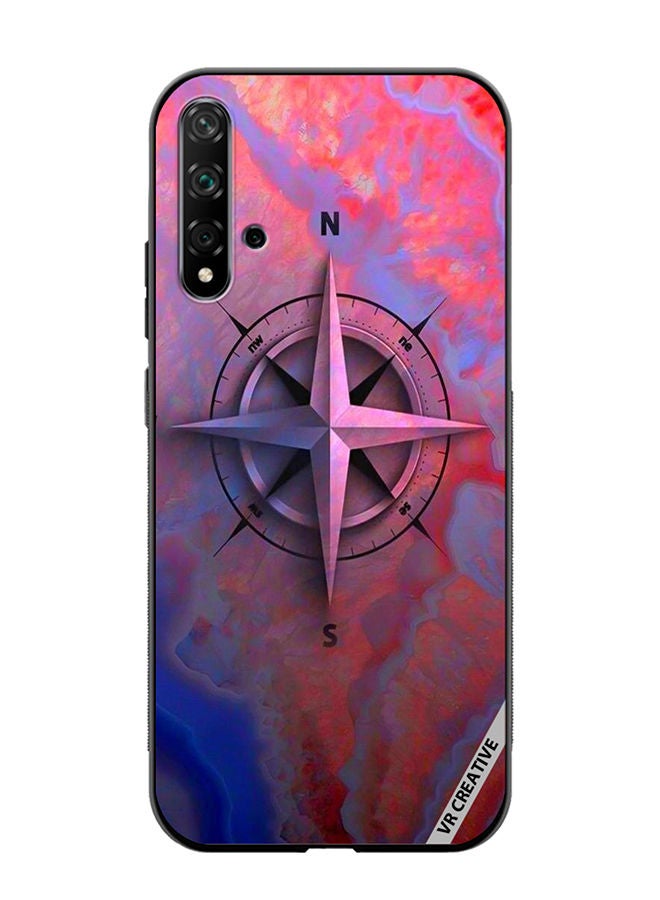 VR CREATIVE Protective Case Cover For Huawei Nova 5T Compas Design Multicolour - Image 1