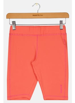 Reebok Kids Girl Sportswear Fit Training Shorts, Orange  - Image 1