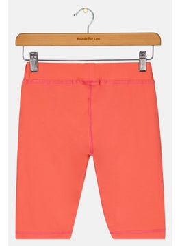 Reebok Kids Girl Sportswear Fit Training Shorts, Orange  - Image 2