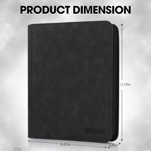 JoyHood 40 Pockets Graded Card Binder, PSA Slab Holder Binder, Graded Card Storage Album for PSA and CGC Slabs (4 Pockets, Black) - Image 2
