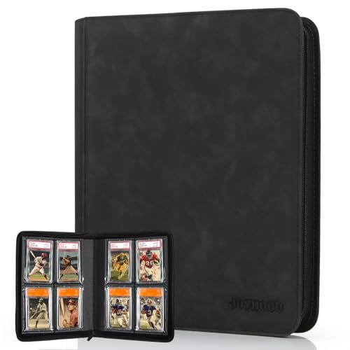 JoyHood 40 Pockets Graded Card Binder, PSA Slab Holder Binder, Graded Card Storage Album for PSA and CGC Slabs (4 Pockets, Black) - Image 1