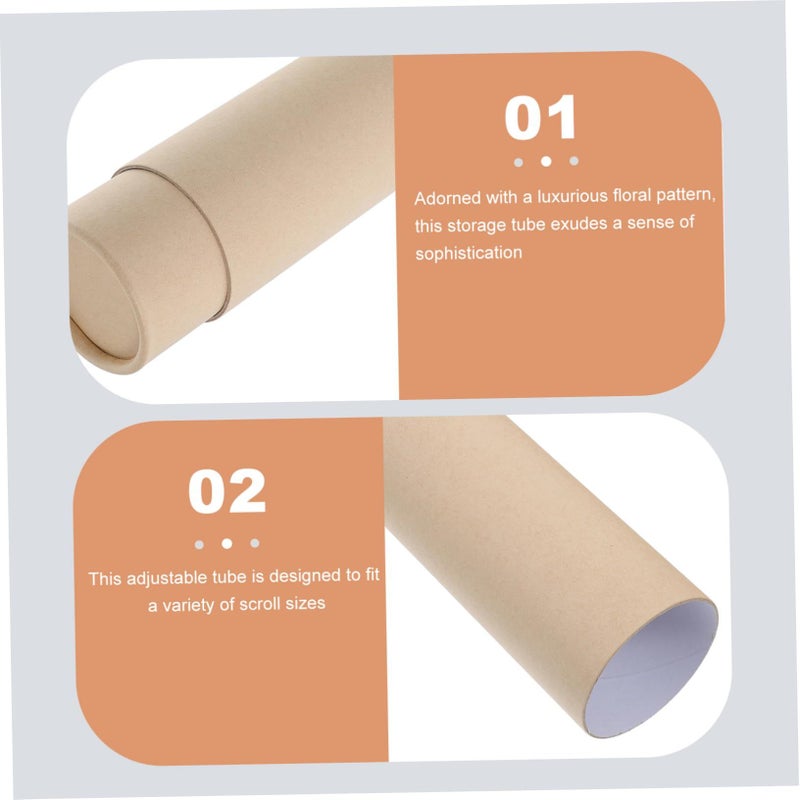 Expandable Telescoping Calligraphy Paper Storage Tube For Posters Artwork Travel Mailing Carrier - Image 4