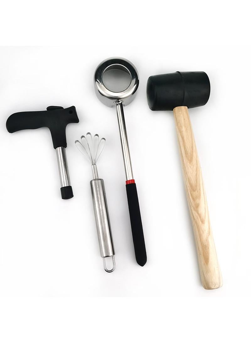 Bluejw 4-In-1 Coconut Opener Tool Set - Image 1