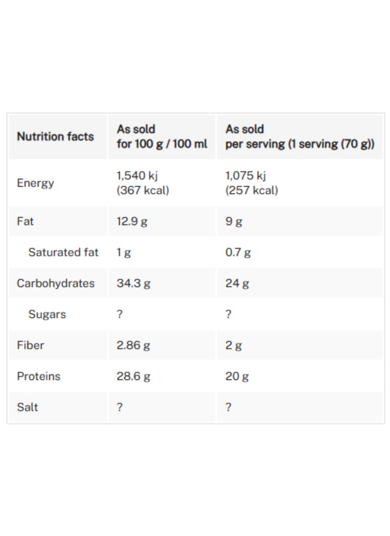 Lite Bite Peanut Butter Whey Protein Bar 70g (20g Protein) - Image 2
