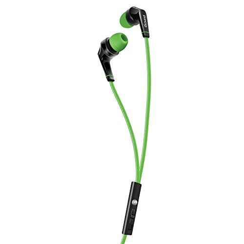 iSound EM 60 Earbuds with Big Bass Stereo Sound, Tangle Free Flat Cable, and Inline Microphone – Green/Black (DGHP-5725) - Image 5