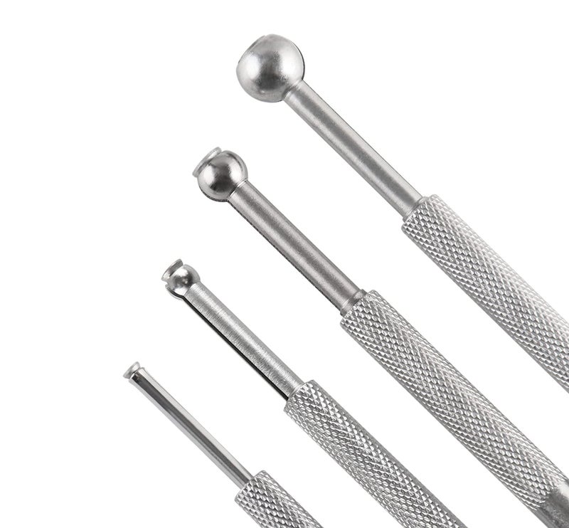Accusize Industrial Tools 4 Pc Small Hole Gauge Set, Ball Type, inch/mm, 1/8 to 1/5, 1/5 to 3/10, 3/10 to 2/5, 2/5 to 1/2, 3604-5001 - Image 5