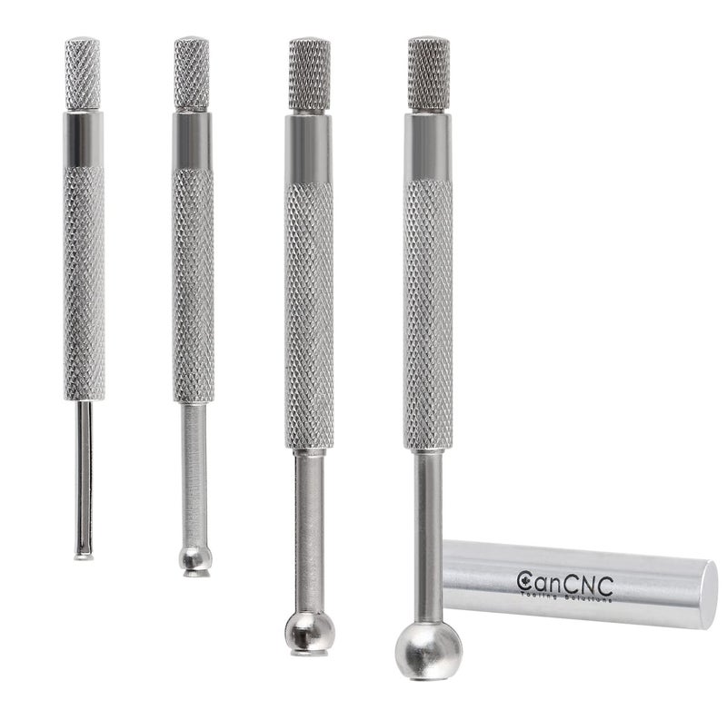 Accusize Industrial Tools 4 Pc Small Hole Gauge Set, Ball Type, inch/mm, 1/8 to 1/5, 1/5 to 3/10, 3/10 to 2/5, 2/5 to 1/2, 3604-5001 - Image 1