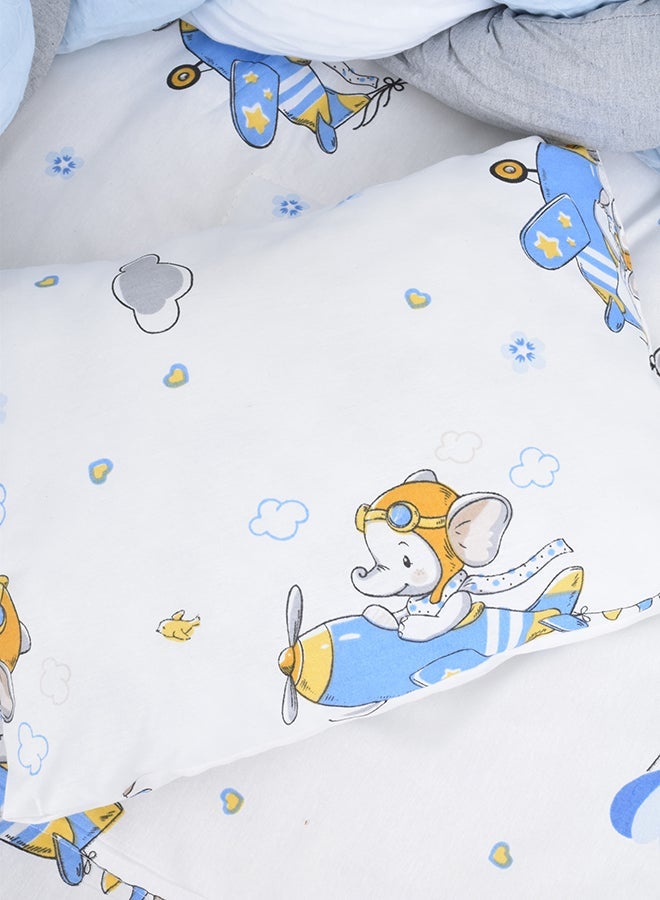 FUN MOMENT 7-Piece Baby Cot Bedspread With Snail Partitions - Image 5