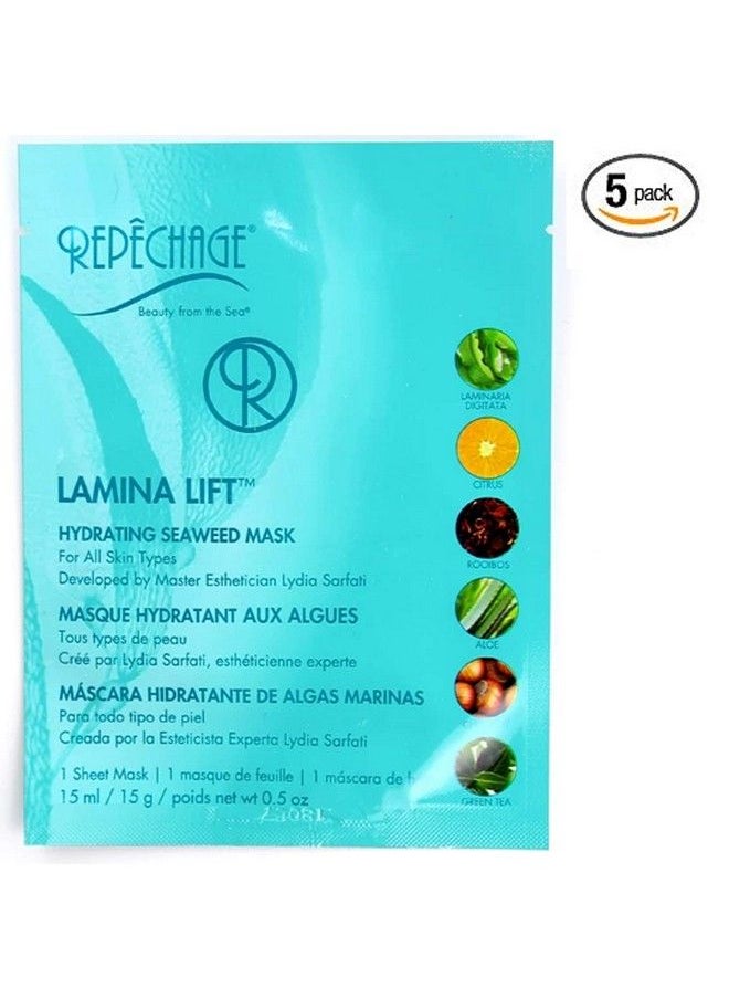 Lamina Lift Hydrating Seaweed Face Mask Cotton Sheet Mask For All Skin Types 5 Pack - pzsku/Z5EB23A7076E96B74462CZ/45/_/1683530409/ab01002d-6b3c-4b8e-9f4e-75f14d2fcf43