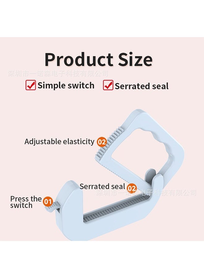 إم إكس إن 2 PCS أقفال إغلاق، قابلة للتعديل كيس المطبخ، لتخزين الأغذية والتنظيم المنزلي - Image 3