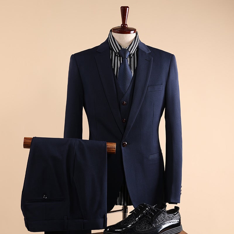 Four Seasons British Suit Men'S Suit Slim Fit Business Formal Wear With Bridegroom Wedding Dress Suit Two-Piece Suit Autumn - Image 4