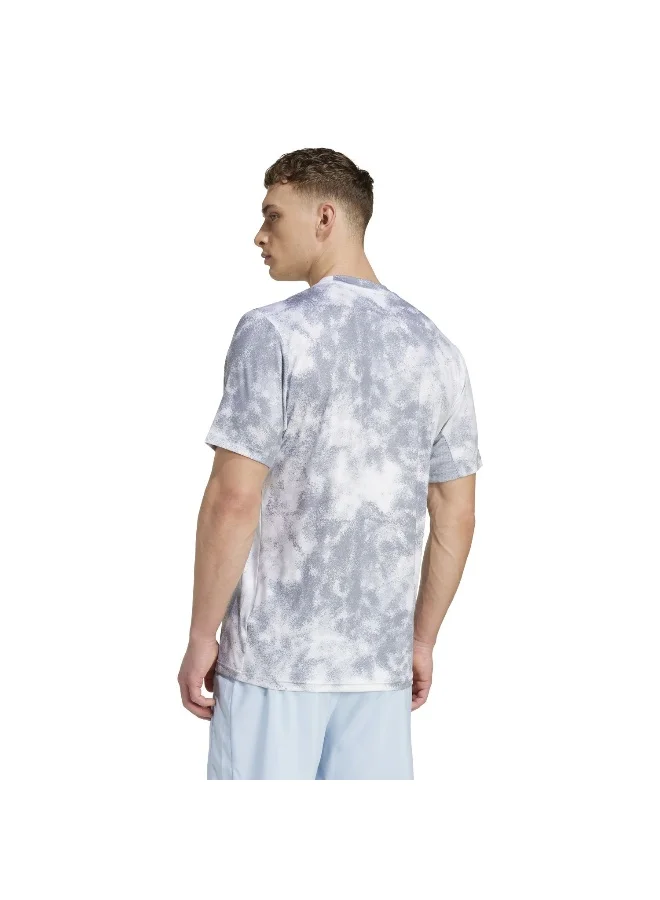 adidas Sea Aop Tee Grey Training T-Shirts For Men XS
