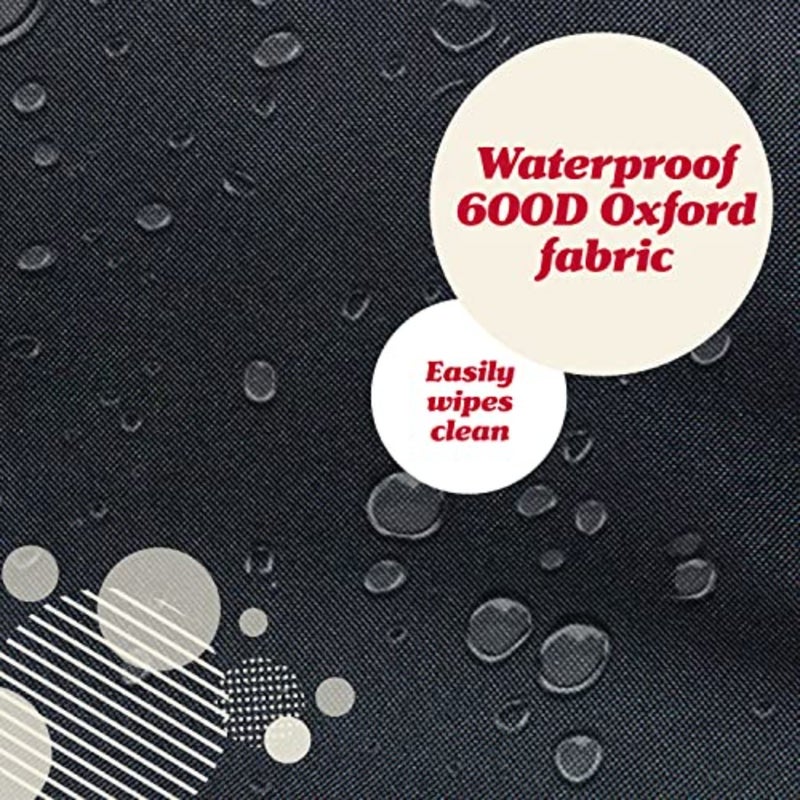 Heavy Duty Kick Mats 2 Pk - Back Seat Protector, Sag Proof, Waterproof, Car Back Seat Cover for Who Make Big Messes, 3 Reinforced Storage Pockets, Premium Oxford Fabric (Red) - Image 3