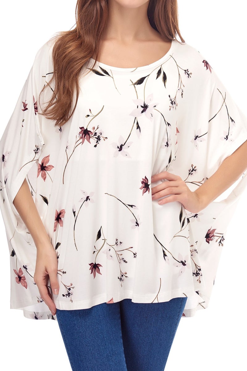 Smallshow Women's Nursing Top Maternity Poncho for Breastfeeding SVP033 - Image 4