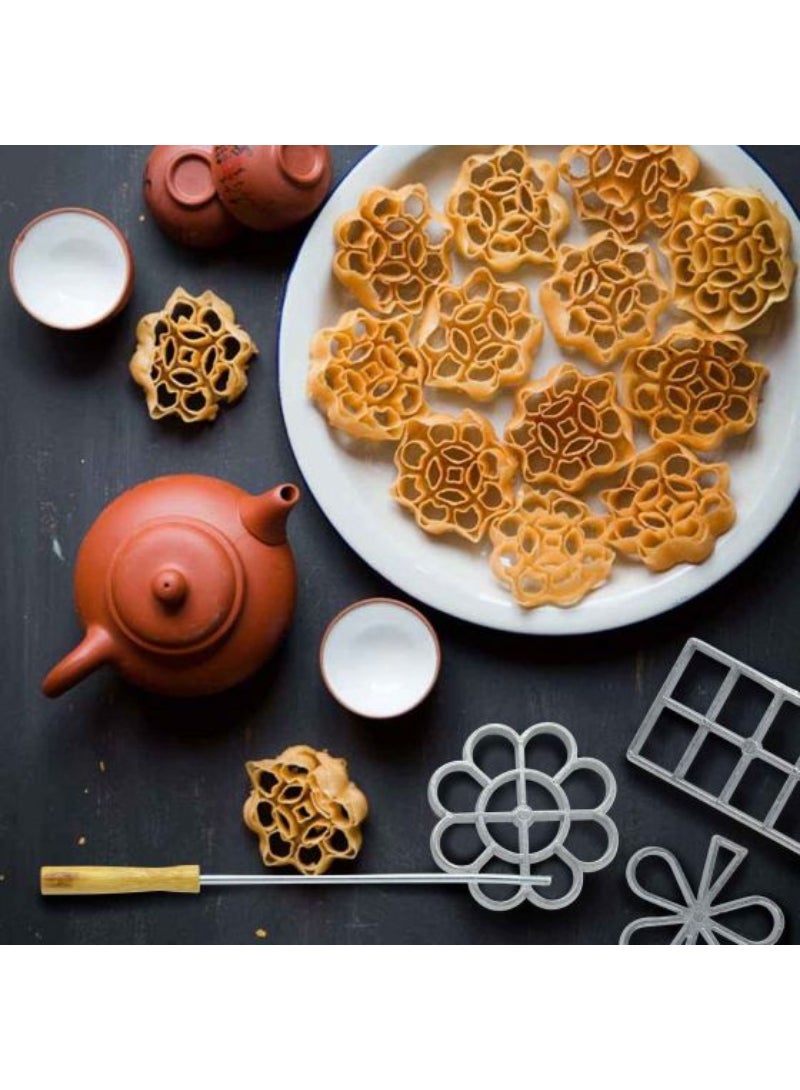 طقم صانع البسكويت الفولاذي (طقم من 5) 