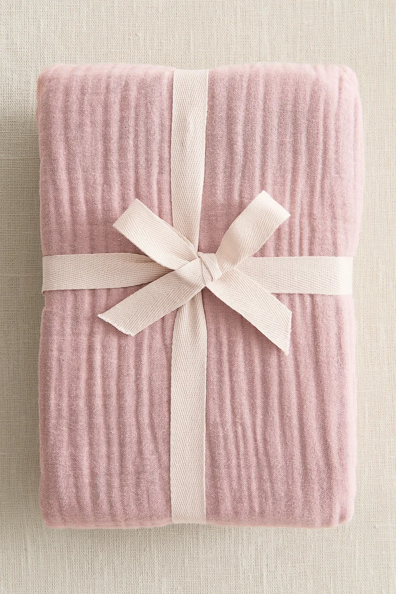 اتش اند ام طقم غطاء لحاف سرير من الموسلين