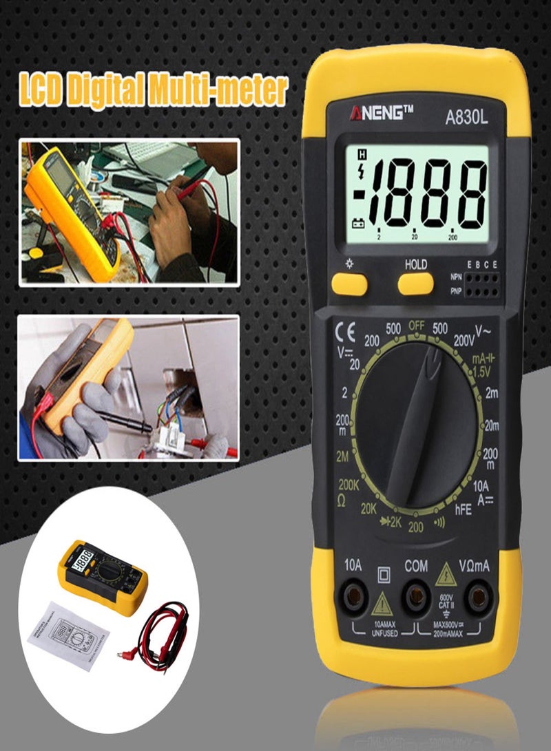 ANENG Digital LCD Voltmeter Ammeter Ohmmeter Multimeter Volt AC DC Tester Meter - Image 4