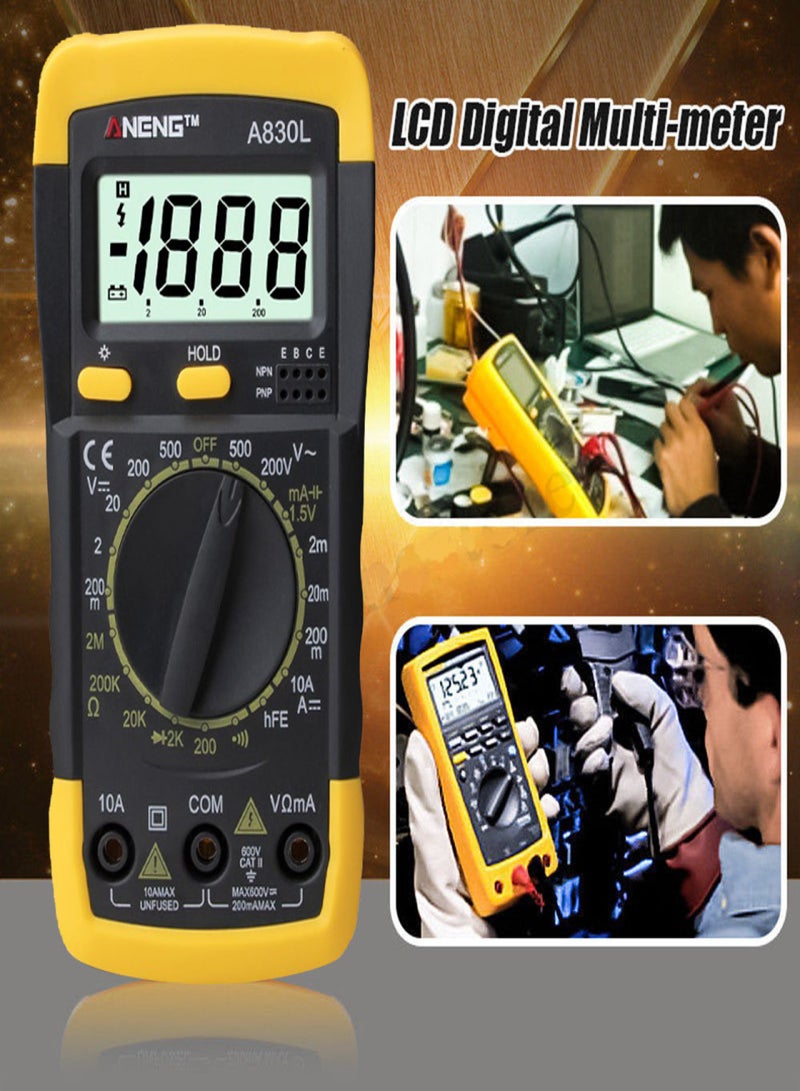ANENG Digital LCD Voltmeter Ammeter Ohmmeter Multimeter Volt AC DC Tester Meter - Image 5
