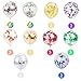 LUDEOU Party Confetti Balloons 50 Pack 12 Inch Rainbow Confetti Latex Balloons for Birthday Baby Shower Party Decoration - Image 2