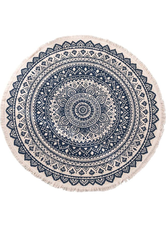 Nordic Handmade Tassel Carpet Multicolour 120cm - Image 1