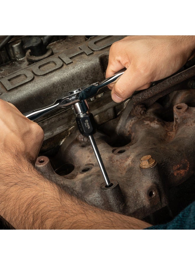 SATA ST50402 5-Piece 3/8" Medium Ratcheting Tap and Die Drive Tool Set - Image 4